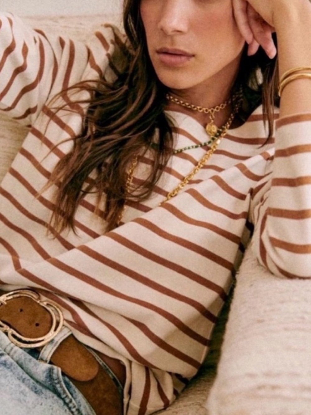 Sezane Colette Marinière sailor stripe top - Picture 2 of 10